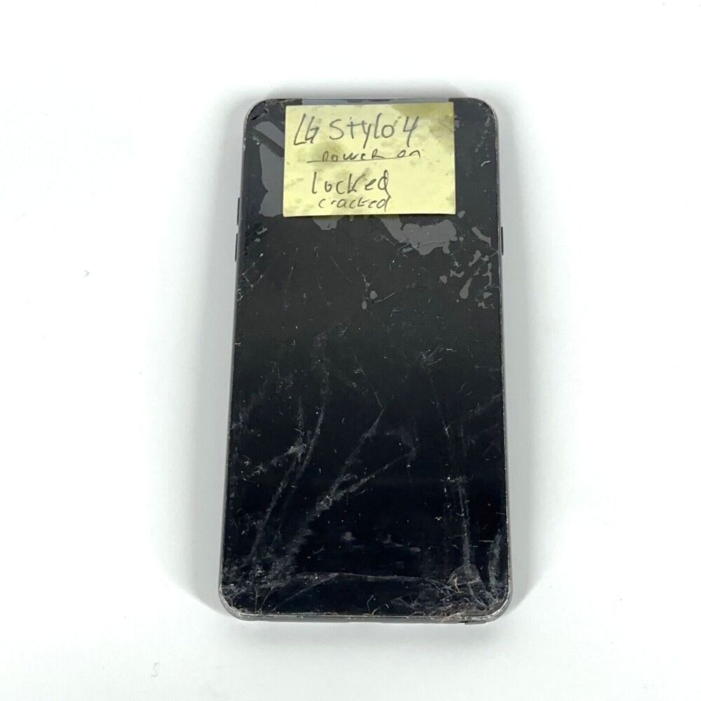 LG Stylo 4 32GB Black LM-Q710TS Cracked - As IS FOR PARTS